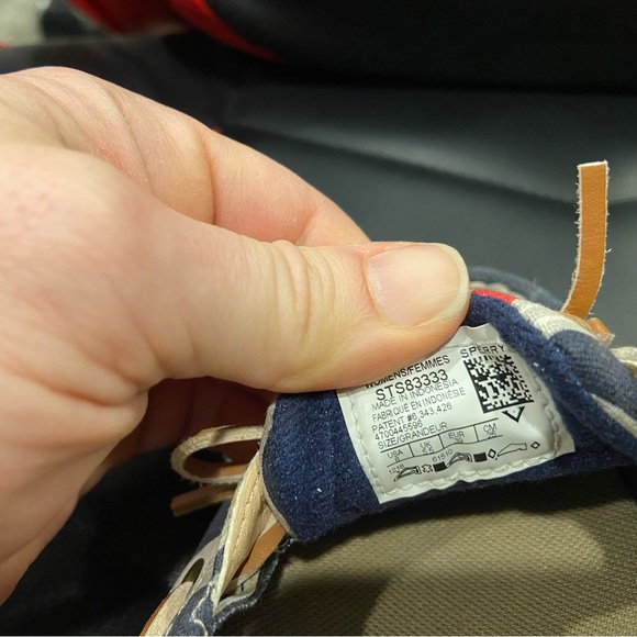 Sperry Top-Sider Angelfish Navy/Red Strap Boat Shoes STS83333 Women's Size 8 - Picture 8 of 8